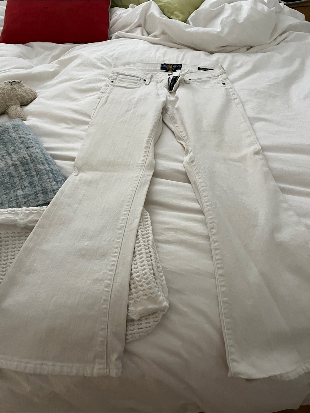 Lucky Brand White Flared Jeans - Wide Leg